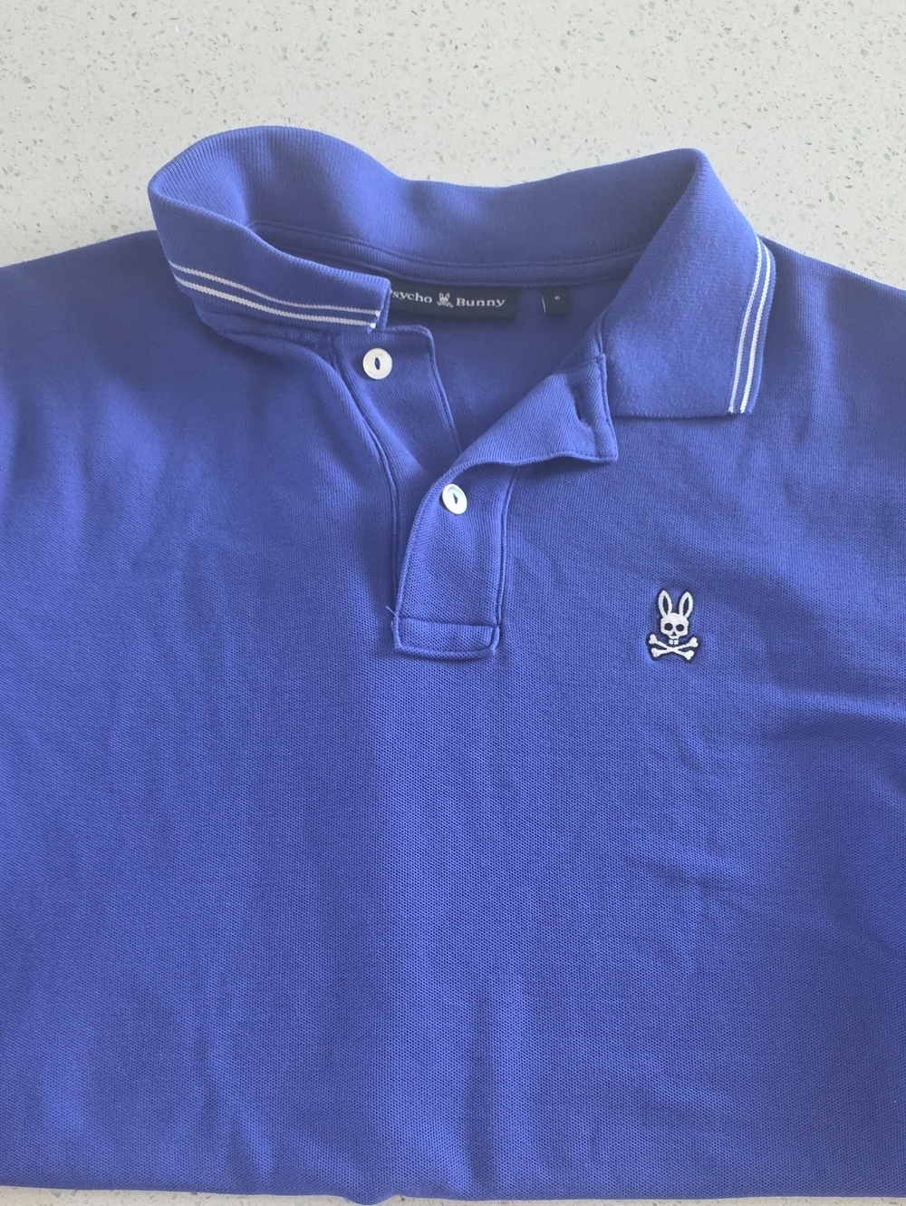 Psycho Bunny Royal Purple Polo with Embroidered Logo